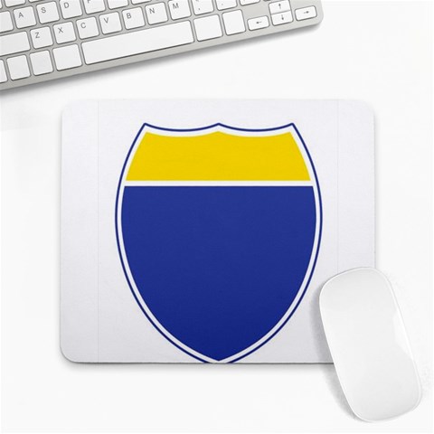 BLUE GOLD INTERSTATE lg Large Mousepad from ArtsNow.com Front
