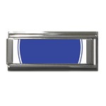 BLUE GOLD INTERSTATE lg Superlink Italian Charm (9mm)