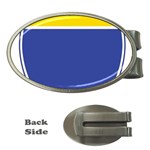BLUE GOLD INTERSTATE lg Money Clip (Oval)