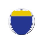 BLUE GOLD INTERSTATE lg Rubber Round Coaster (4 pack)
