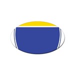BLUE GOLD INTERSTATE lg Sticker (Oval)