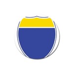 BLUE GOLD INTERSTATE lg Magnet 3  (Round)