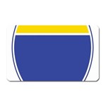 BLUE GOLD INTERSTATE lg Magnet (Rectangular)