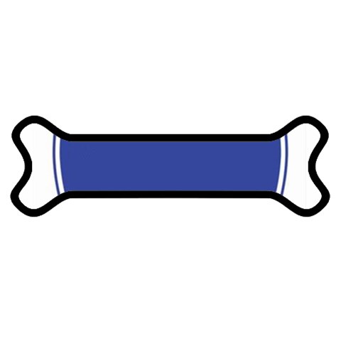 BLUE GOLD INTERSTATE lg Magnet (Dog Bone) from ArtsNow.com Front