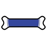 BLUE GOLD INTERSTATE lg Magnet (Dog Bone)
