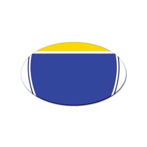 BLUE GOLD INTERSTATE lg Sticker Oval (10 pack) from ArtsNow.com Front