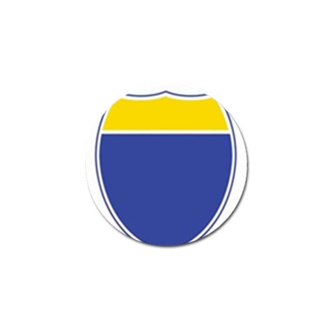 BLUE GOLD INTERSTATE lg Golf Ball Marker (4 pack) from ArtsNow.com Front