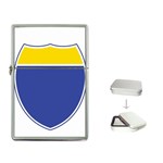 BLUE GOLD INTERSTATE lg Flip Top Lighter