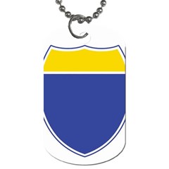 BLUE GOLD INTERSTATE lg Dog Tag (Two Sides) from ArtsNow.com Front