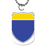 BLUE GOLD INTERSTATE lg Dog Tag (Two Sides)