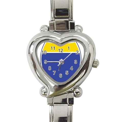 BLUE GOLD INTERSTATE lg Heart Italian Charm Watch from ArtsNow.com Front