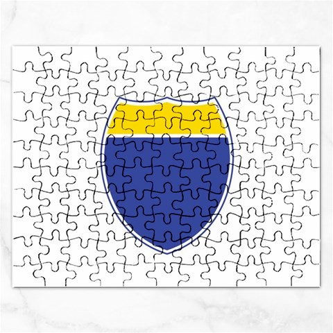 BLUE GOLD INTERSTATE lg Jigsaw Puzzle (Rectangular) from ArtsNow.com Front