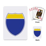 BLUE GOLD INTERSTATE lg Playing Cards Single Design