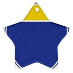 BLUE GOLD INTERSTATE lg Star Ornament (Two Sides)