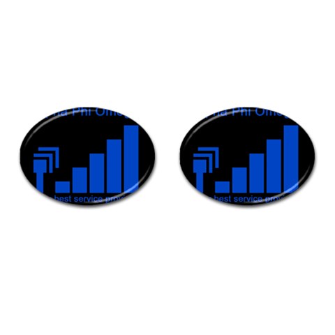 APO cell Cufflinks (Oval) from ArtsNow.com Front(Pair)