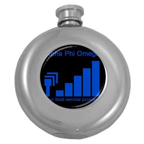 APO cell Hip Flask (5 oz) from ArtsNow.com Front