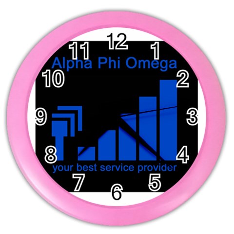 APO cell Color Wall Clock from ArtsNow.com Front
