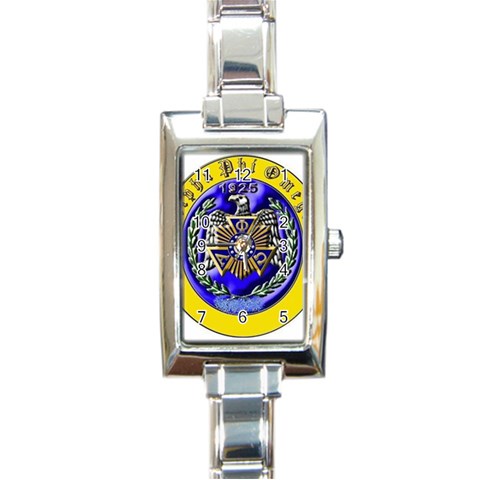 apo Rectangular Italian Charm Watch from ArtsNow.com Front
