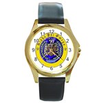 apo Round Gold Metal Watch