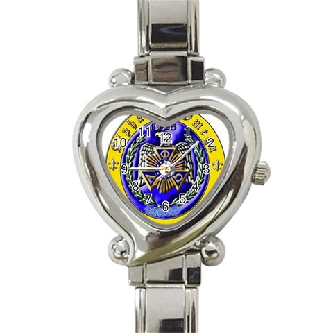 apo Heart Italian Charm Watch from ArtsNow.com Front