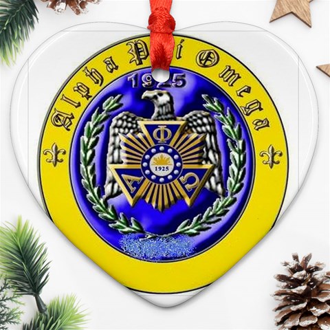 apo Heart Ornament (Two Sides) from ArtsNow.com Front