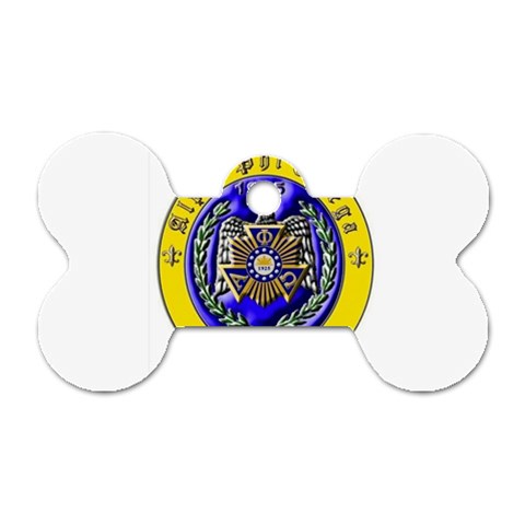 apo Dog Tag Bone (Two Sides) from ArtsNow.com Front