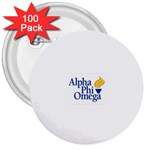 a phi que  3  Button (100 pack)
