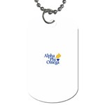 a phi que  Dog Tag (One Side)