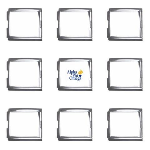 a phi que  Mega Link Italian Charm (9 pack) from ArtsNow.com Front