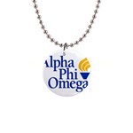 a phi que  1  Button Necklace