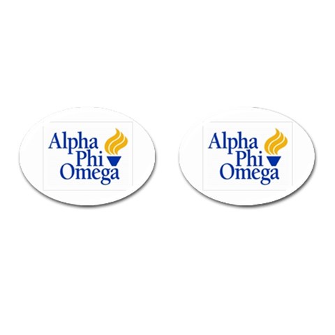 a phi que  Cufflinks (Oval) from ArtsNow.com Front(Pair)
