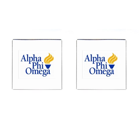 a phi que  Cufflinks (Square) from ArtsNow.com Front(Pair)