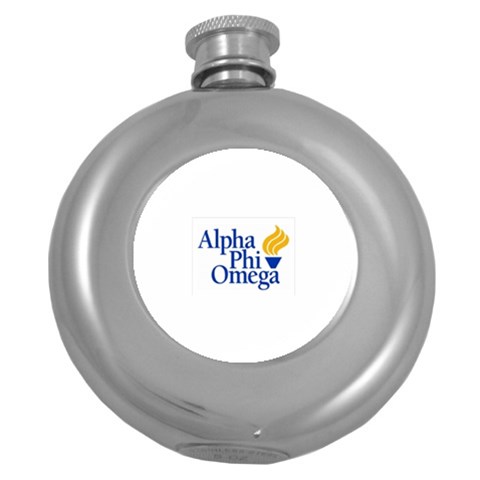 a phi que  Hip Flask (5 oz) from ArtsNow.com Front
