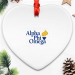 a phi que  Heart Ornament (Two Sides)