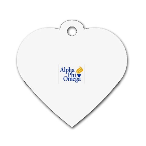 a phi que  Dog Tag Heart (Two Sides) from ArtsNow.com Front
