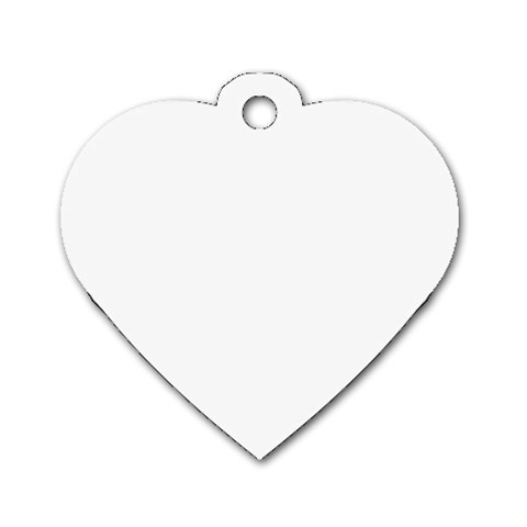a phi que  Dog Tag Heart (Two Sides) from ArtsNow.com Back