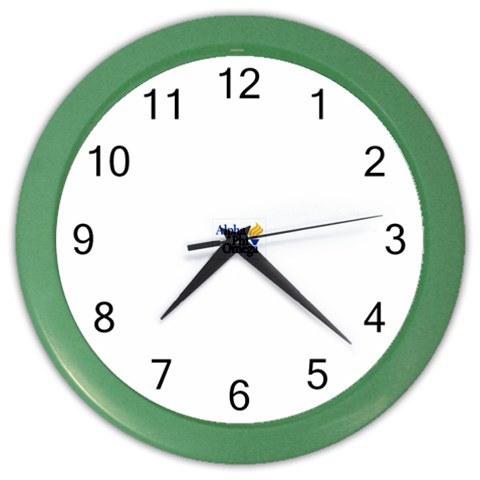 a phi que  Color Wall Clock from ArtsNow.com Front