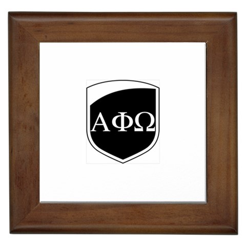a phi que apo ups  Framed Tile from ArtsNow.com Front