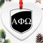 a phi que apo ups  Ornament (Heart)