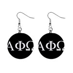 a phi que apo ups  1  Button Earrings