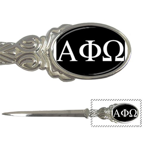 a phi que apo ups  Letter Opener from ArtsNow.com Front