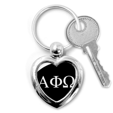 a phi que apo ups  Key Chain (Heart) from ArtsNow.com Front