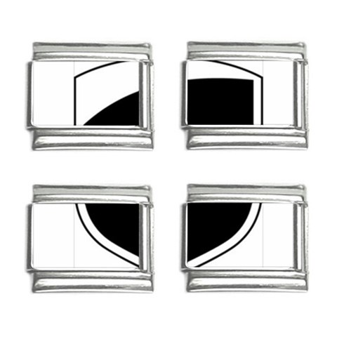 a phi que apo ups  9mm Italian Charm (4 pack) from ArtsNow.com Front