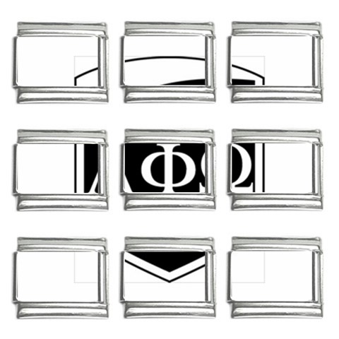 a phi que apo ups  9mm Italian Charm (9 pack) from ArtsNow.com Front