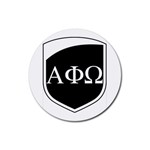 a phi que apo ups  Rubber Coaster (Round)