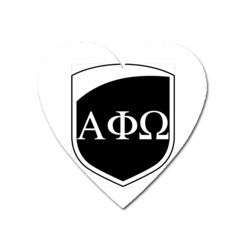 a phi que apo ups  Magnet (Heart) from ArtsNow.com Front