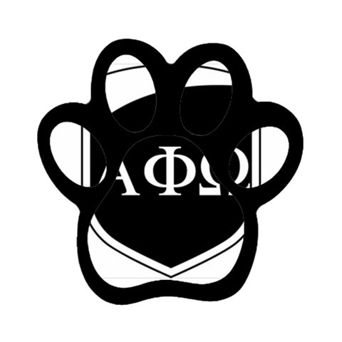 a phi que apo ups  Magnet (Paw Print) from ArtsNow.com Front