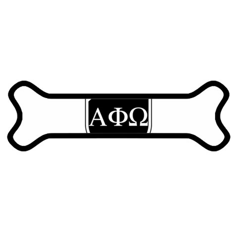 a phi que apo ups  Magnet (Dog Bone) from ArtsNow.com Front