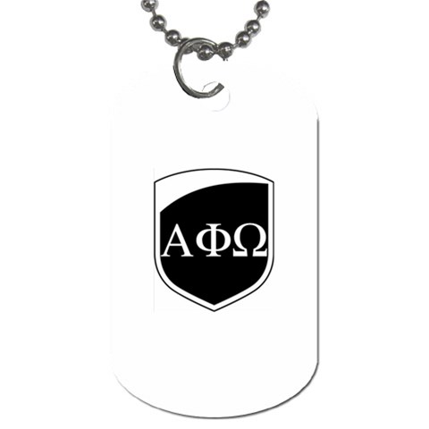 a phi que apo ups  Dog Tag (One Side) from ArtsNow.com Front