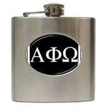 a phi que apo ups  Hip Flask (6 oz)